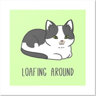 Loafing Around Cat Posters and Art